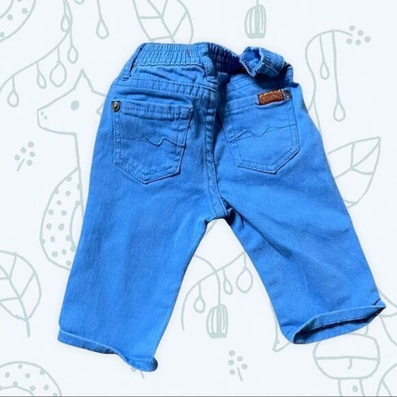 7 For all Mankind Royal Blue Jeans 3/6‎ Months - Picture 1 of 6